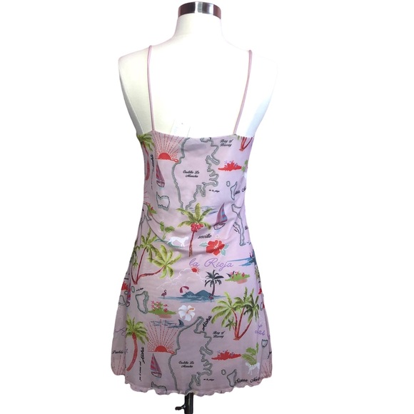 Urban Outfitters Elodie Holiday Islands Mesh Stretch Mini Dress- Medium - Picture 4 of 7